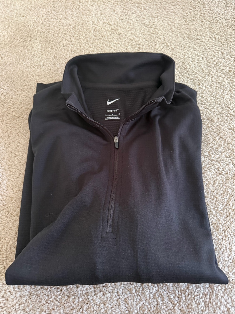 Nike Men’s Black Dri-FIT Quarter-Zip Jacket Large new no tag